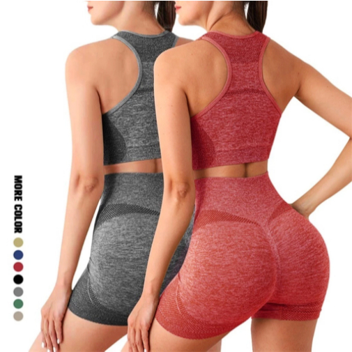 Conjunto Academia Top + Short Fitness Feminino Legging Levanta Bumbum Veste do P ao GG ref: 2274