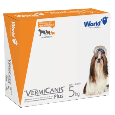 Remedio Vermífugo para Cães Com 4 Comprimidos 5GK 10KG e 30KG para porte grandes- World