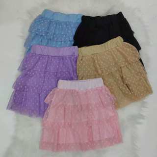 saia Infantil de tule com camadas  tamanho 4.6.8.10 em Oferta na Shopee