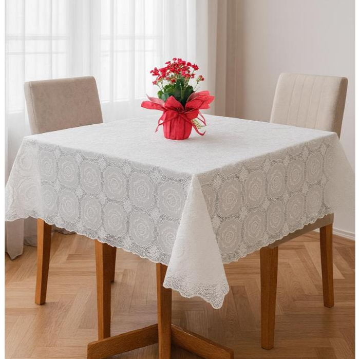 Toalha de Mesa Estilo Renda em PVC em 4 Tamanhos Estampa em Relevo Impermeável Sofisticada Decoração em Oferta na Shopee