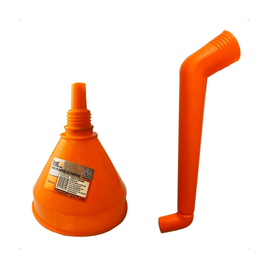Funil Plástico 02 Curvas Bestfer Sem Vazamento em Oferta na Shopee