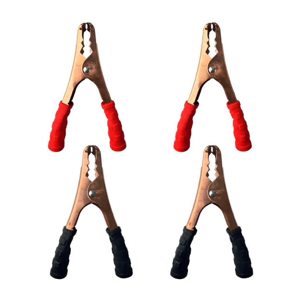 Garra Jacaré Cabo Chupeta 500a Bestfer kit 2 pares em Oferta na Shopee