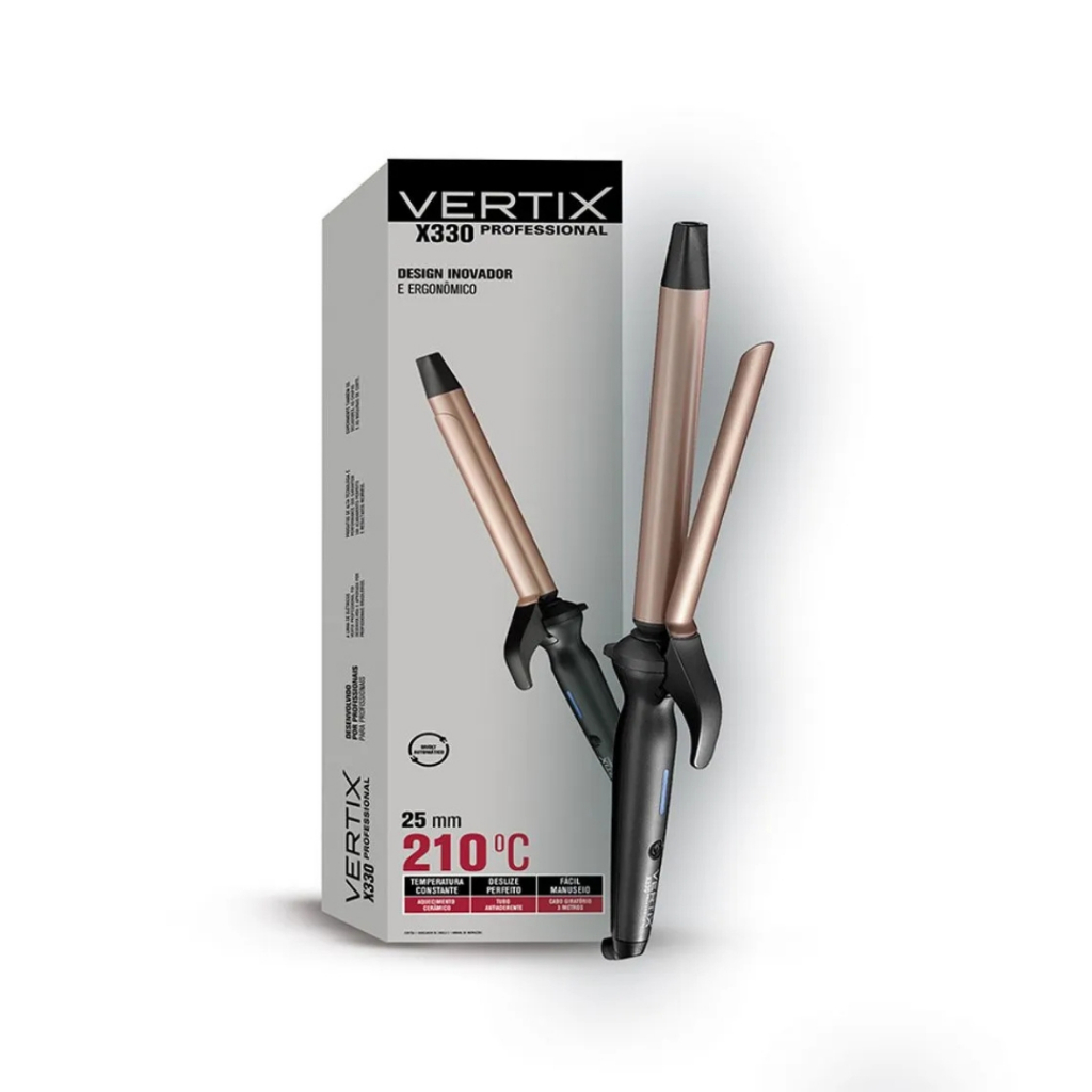 Modelador de Cabelo Profissional X330 25mm X 170mm Vertix