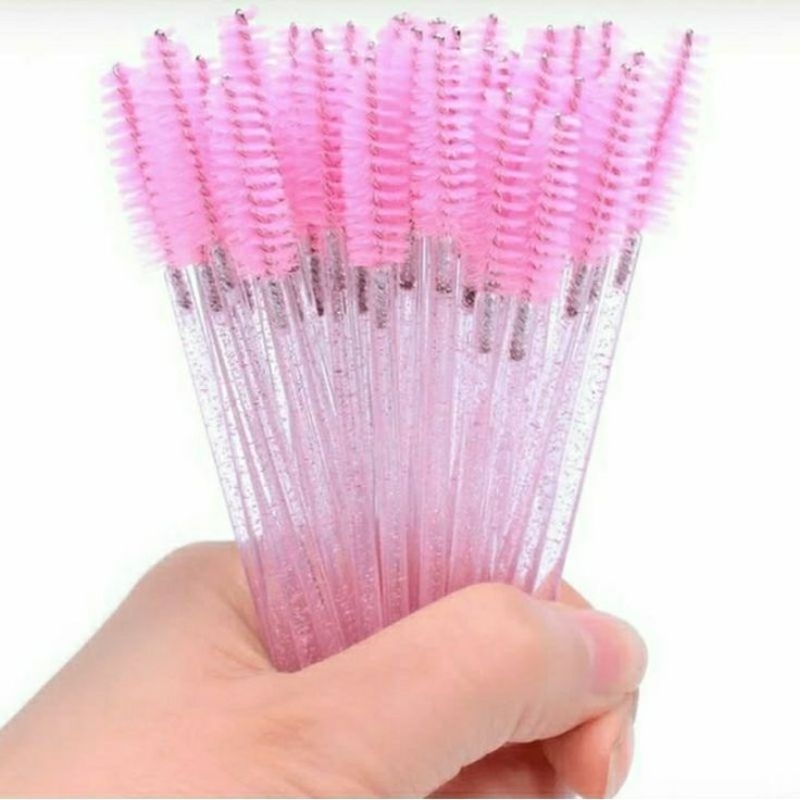 kit escovinhas com 50 unidades para cílios e sobrancelhas em Oferta na Shopee