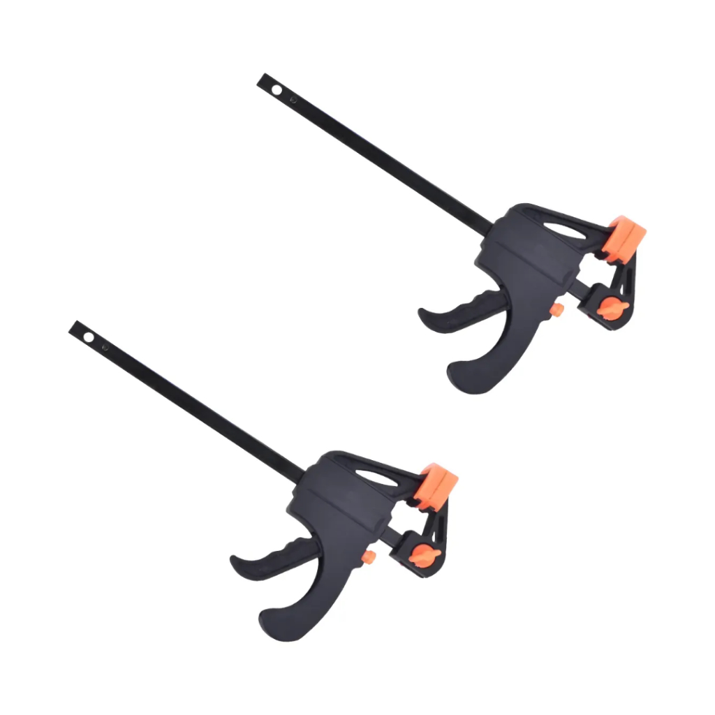 Kit 2 Grampos Tipo F De Aperto Rápido 4 Polegadas Marceneiro em Oferta na Shopee