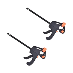 Kit 2 Grampos Tipo F De Aperto Rápido 4 Polegadas Marceneiro