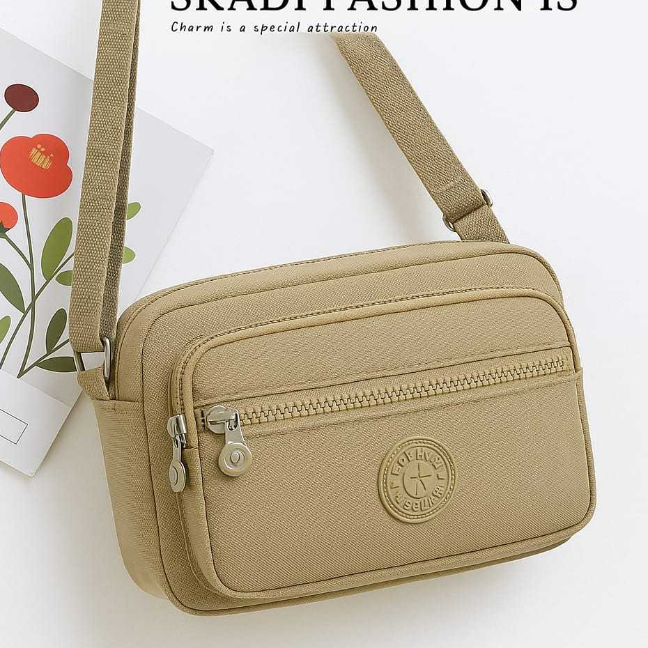 Bolsa Feminina Transversal Pequena Tactel Alça De Mão Ombro Impermeável Nylon Premium em Oferta na Shopee