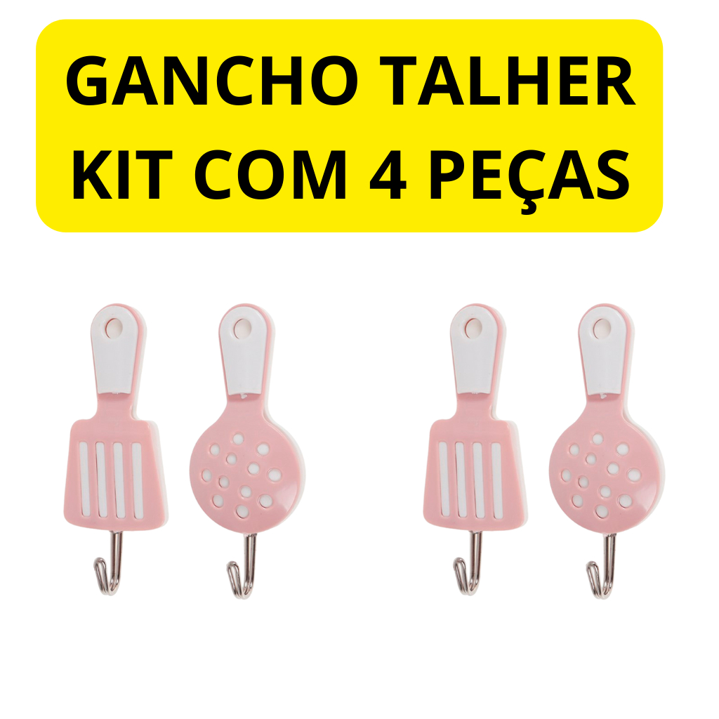 Gancho de Parede Adesivo Flores Talher 6 Unidades Ganchinho Pendurar — imagem 2 de 2