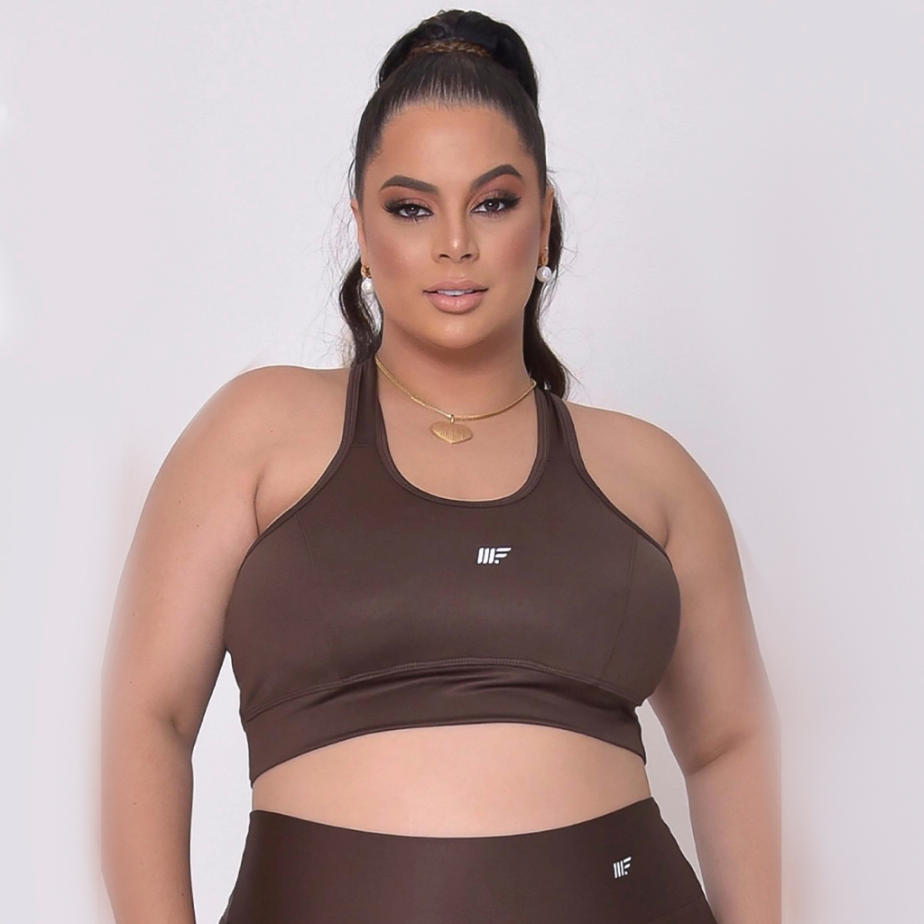 Top Feminino Alça Cruzada Suplex Academia