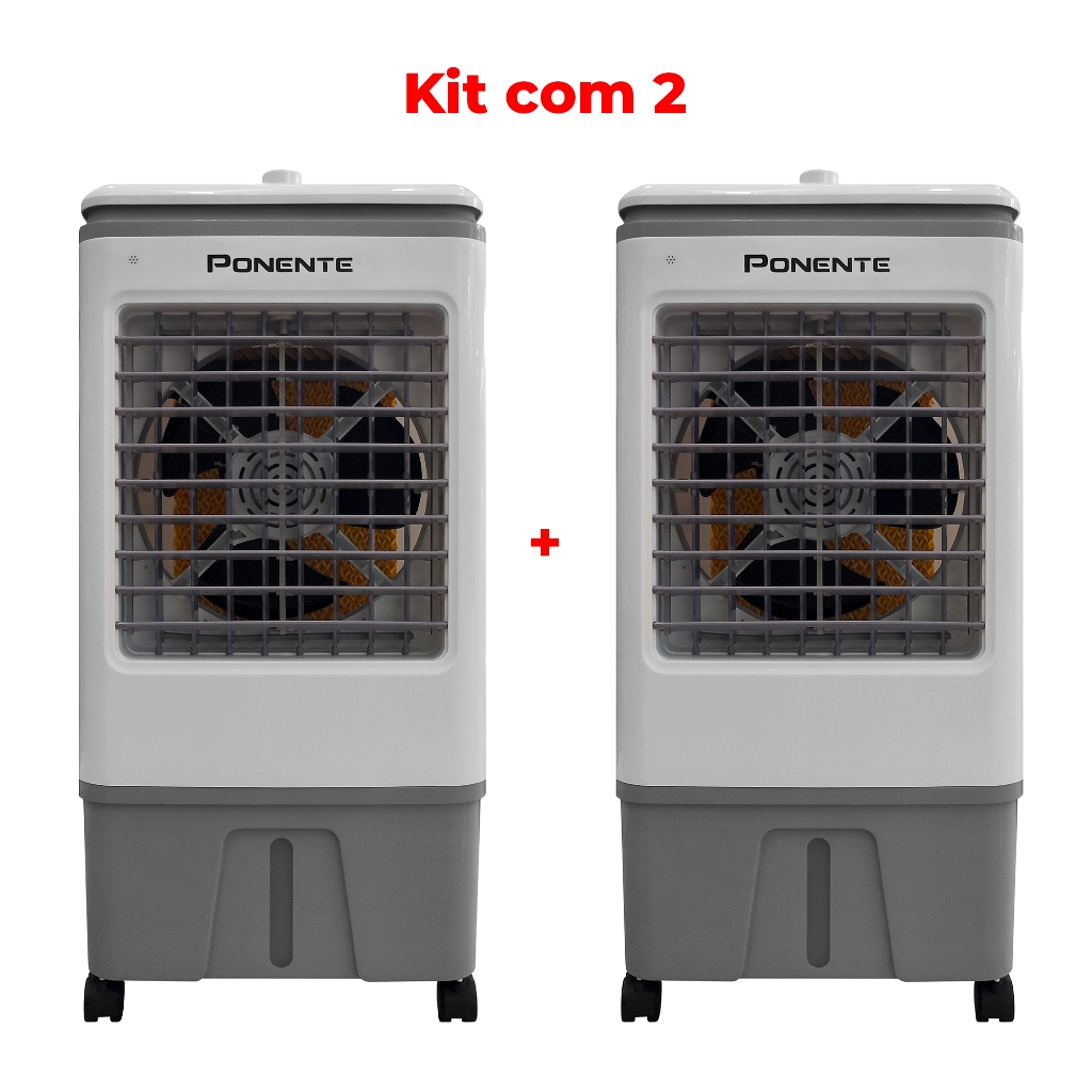Kit 2 Climatizadores Ponente 20L CLIP20 Ideal para Ambientes Médios em Oferta na Shopee