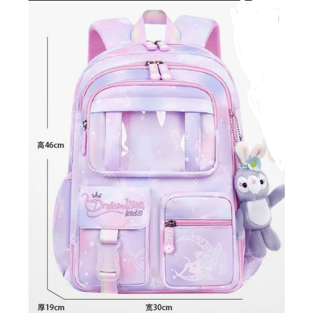 Nova mochila arco-íris estilo geladeira, grande capacidade, mochila impermeável de alto valor