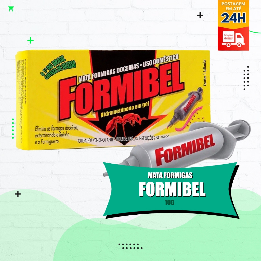 Mata formigas FORMIBEL 10g Formicel - Gel combate formigas