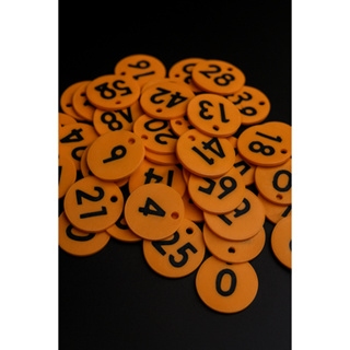 Fichas Numeradas Redondas (Moedas numeradas 1-6, 1-10, 1-12, 1-20, 1-25, 1-30, 1-35) - IMPRESSÃO 3D em Oferta na Shopee