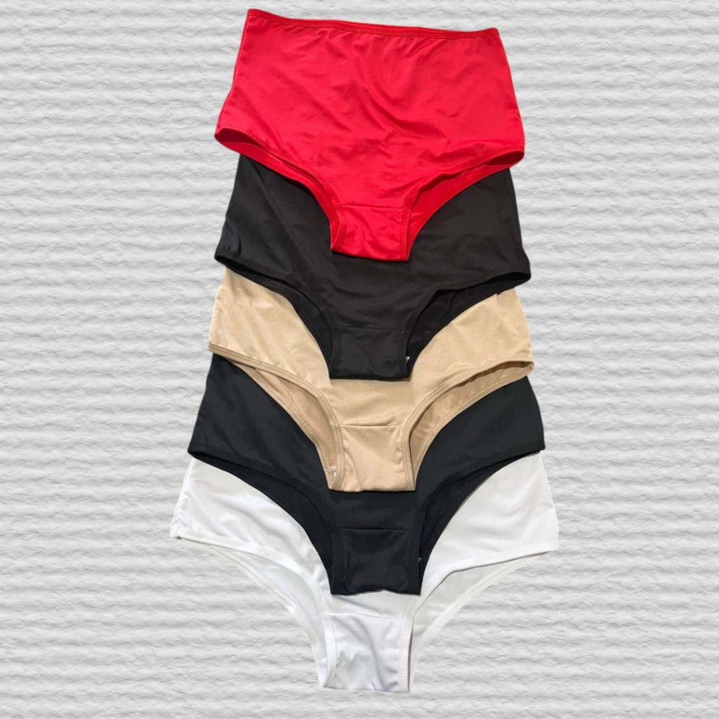 Kit com 3 ou 5 Calcinhas Para Gestante Cintura Alta Conforto Calcinha em Oferta na Shopee