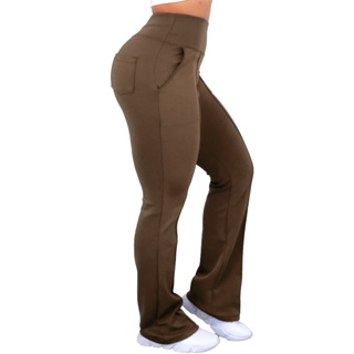 Calça Flare  Neoprene Quatro Bolsos  Ótima Qualidade Cero Transparência em Oferta na Shopee