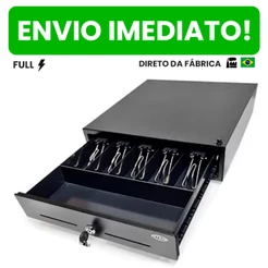 Gaveta Caixa De Dinheiro Registradora Aço + Chaves P/ Lojas Comercio Feirantes Restaurantes Mercados