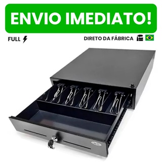 Gaveta Caixa De Dinheiro Registradora Aço + Chaves P/ Lojas Comercio Feirantes Restaurantes Mercados em Oferta na Shopee