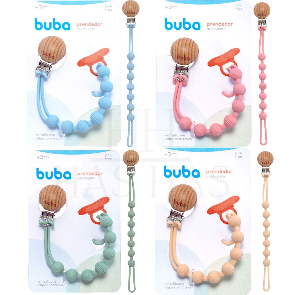 Prendedor De Chupeta Em Silicone Buba Prendedor De Bico Bebe Infantil Presilha Cordão Trava Clipe