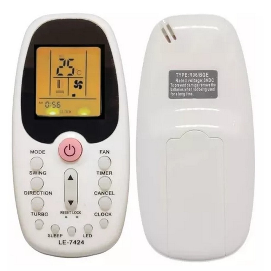 Controle Ar Condicionado R06/bgce Komeco Midea Comfee C/ Luz