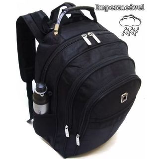 Mochila Cabo de Aço Notebook Faculdade Masculina e Feminina Grande Para trabalha