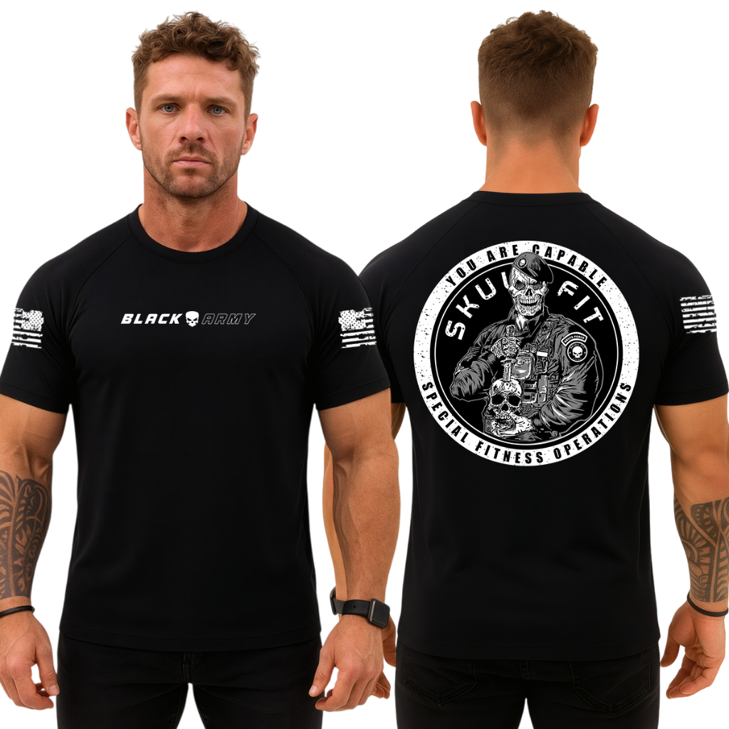 Camiseta Justiceiro Masculina Faca na Caveira Skull Fit Academia Black Army em Oferta na Shopee