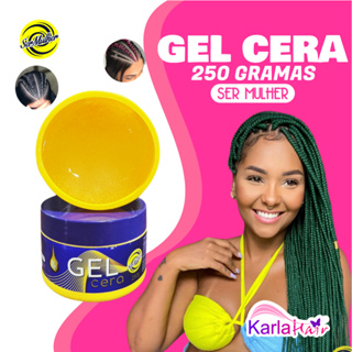 GEL CERA SER MULHER 250 GRAMAS IDEAL PARA BABY HAIR E PETEADOS (ENRIQUECIDO COM BIOTINA) em Oferta na Shopee