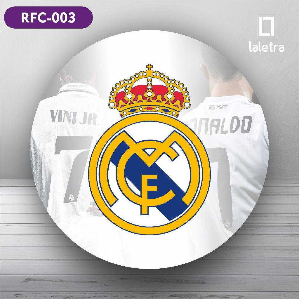 Capa Painel Redondo de Festa Veste Fácil Sublimados Tema Real Madrid Decoração Exclusiva. em Oferta na Shopee