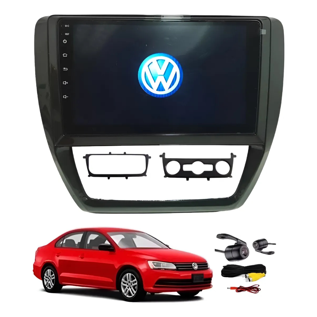 Multimídia 9 Polegadas Jetta 2011 Á 2017 Android Carplay Wi-fi + Moldura