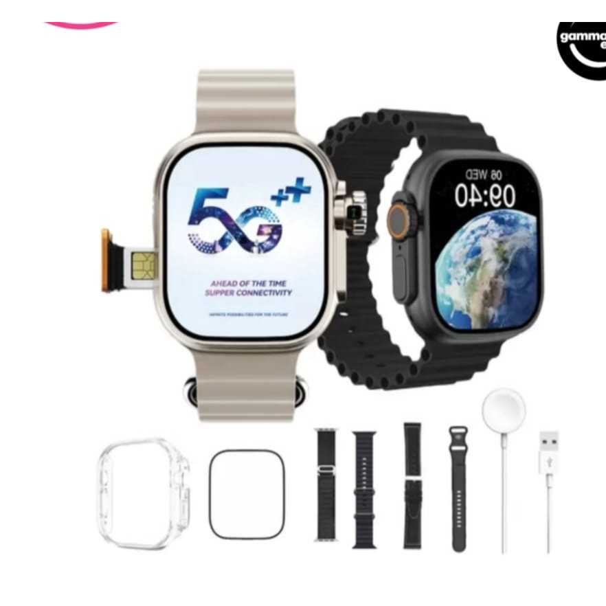 Relogio Smartwatch 5g Ultra Ai3 16gb Serie 10 Chip 4 pulseira Câmera Entrada Para Chip NFC