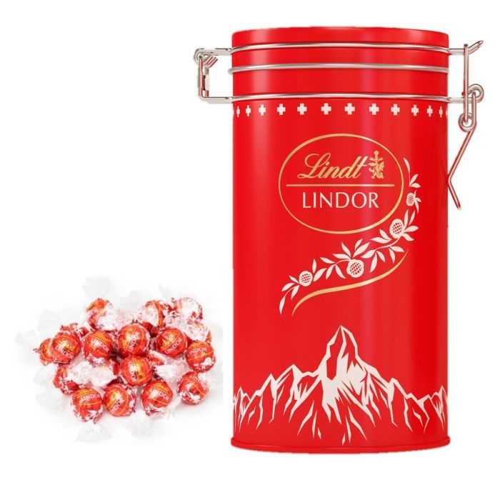 Lata Suíça LINDOR ao Leite 250g Lindt