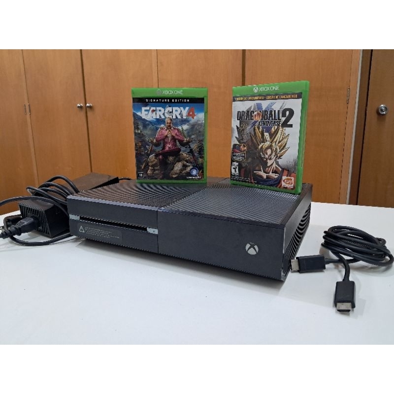 Video Game Xbox One 500gb Fat 2 Jogos Xbox One Aleatórios Bluetooth Somente Console