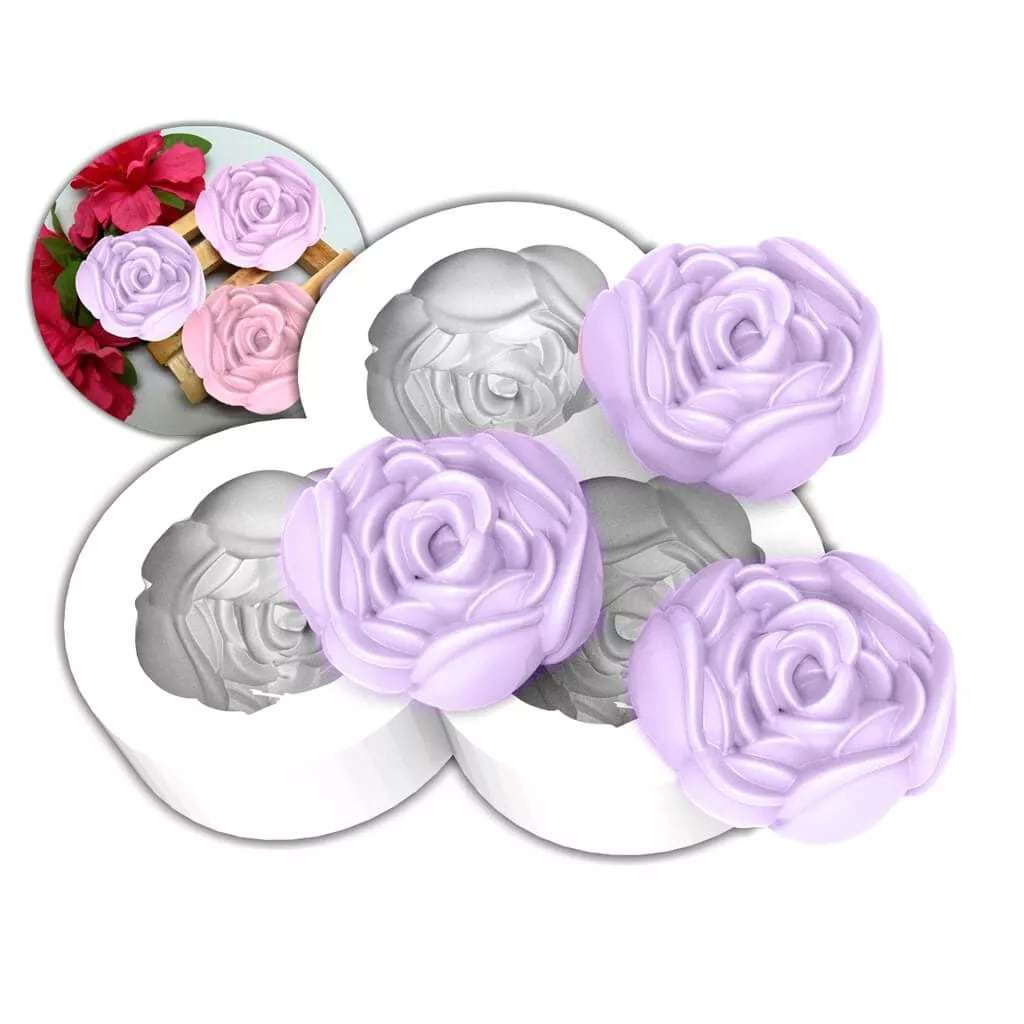 Molde de Silicone Camélia 3 Cavidades Redelease