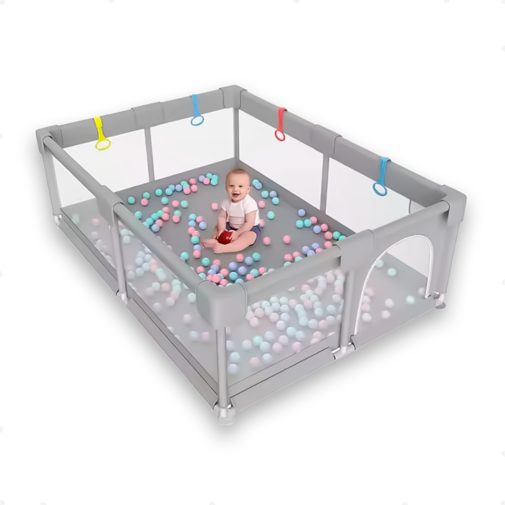 Cercadinho Bebê Grande Chiqueirinho Infantil Cercado 180x150 Portátil Dobrável