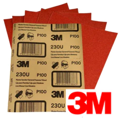 Kit 10 Unidades Lixa Massa, Madeira, Parede, Gesso Marca 3m Lixamento Acabamento Pintura Reforma