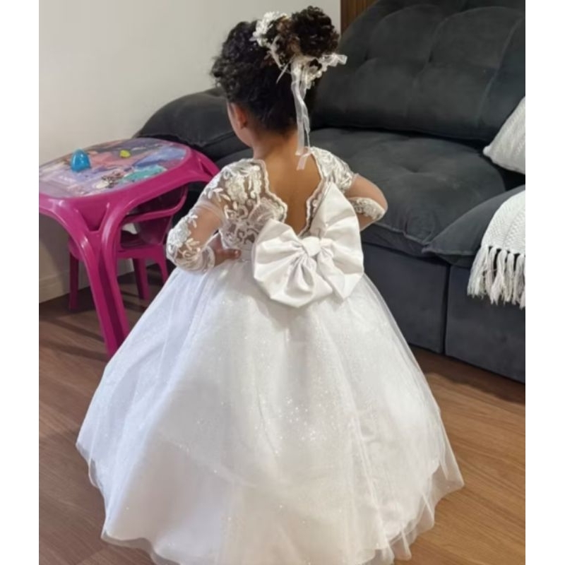 vestido daminha de honra em Oferta na Shopee