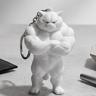 chaveiro Gato academia - musculação - bodybuilder em Oferta na Shopee