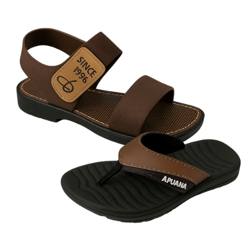 Kit Sandália Infantil com Velcro + Chinelo Apuana Elegante – Leve e Confortável 25 ao 34