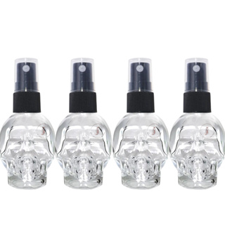 Kit  com Vidros Para Perfumes Caveira Completo Com tampa e Válvula Spray em Oferta na Shopee