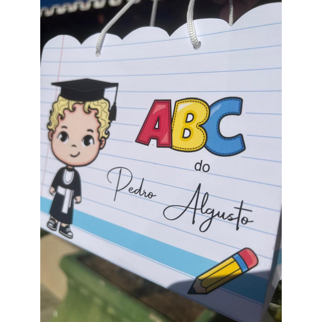 Sacola Surpresa Personalizada Formatura ABC Festa Infantil • Lembrancinha • Aniversário 1 aninho