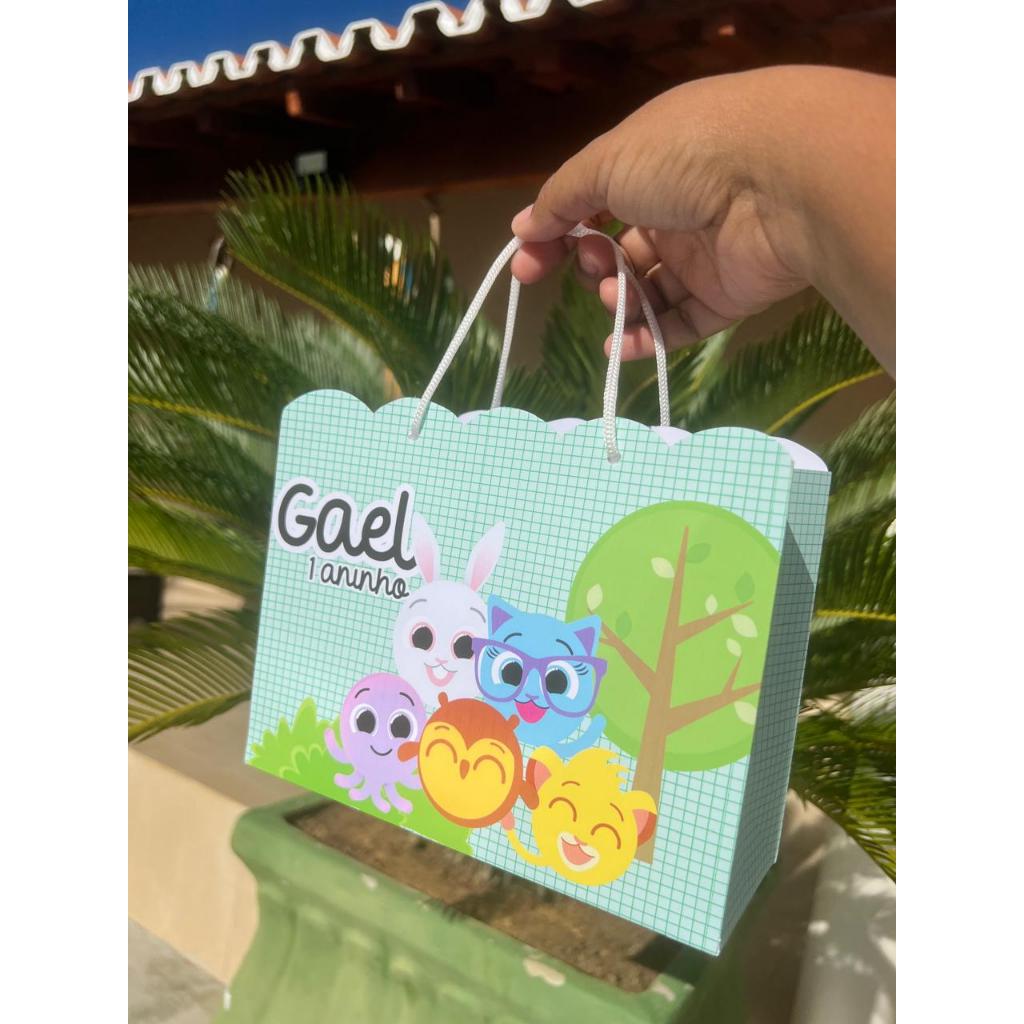 Sacola Surpresa Personalizada Bolofofos Menino- Festa Infantil Menino • Lembrancinha • Aniversário 1 aninho