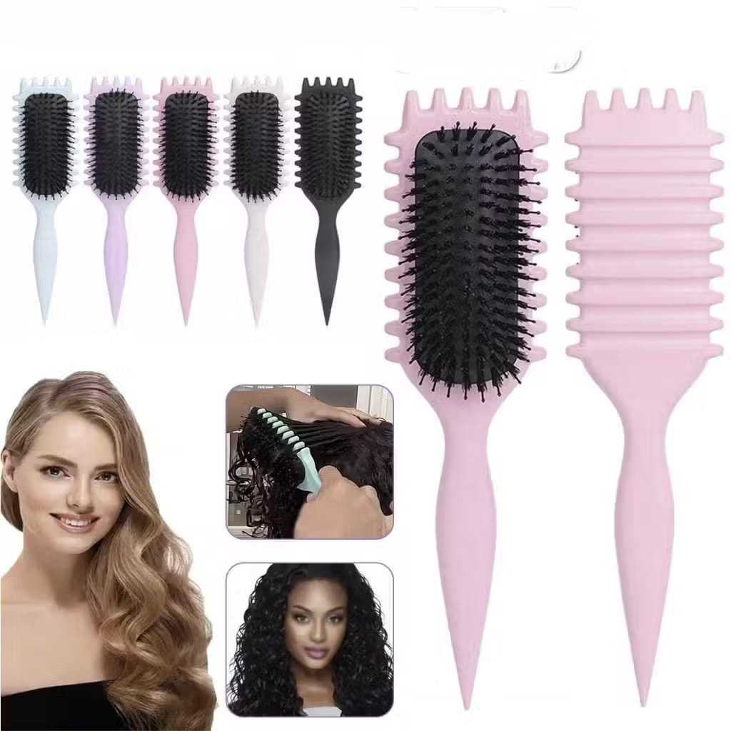 Escova Onda Finalizadora Beauty Flash Definição de Cachos e Finalização para Cabelo Cacheado Crespo Cores Vários