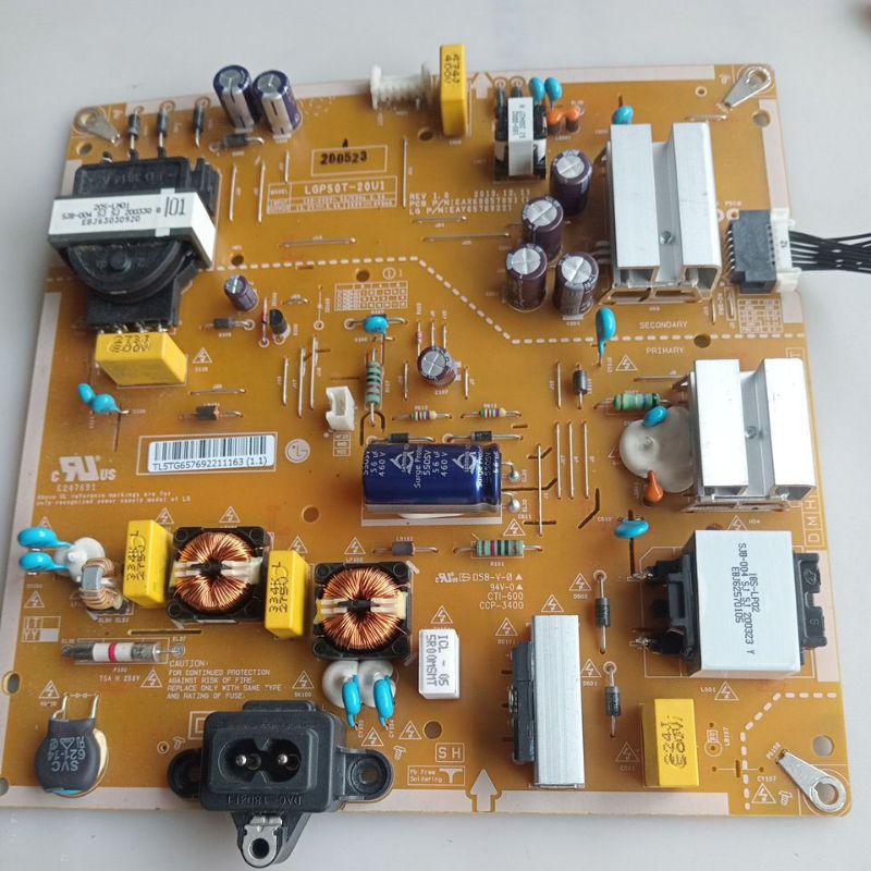 placa fonte tv lg 50un7310psc eax69057001(1.9)