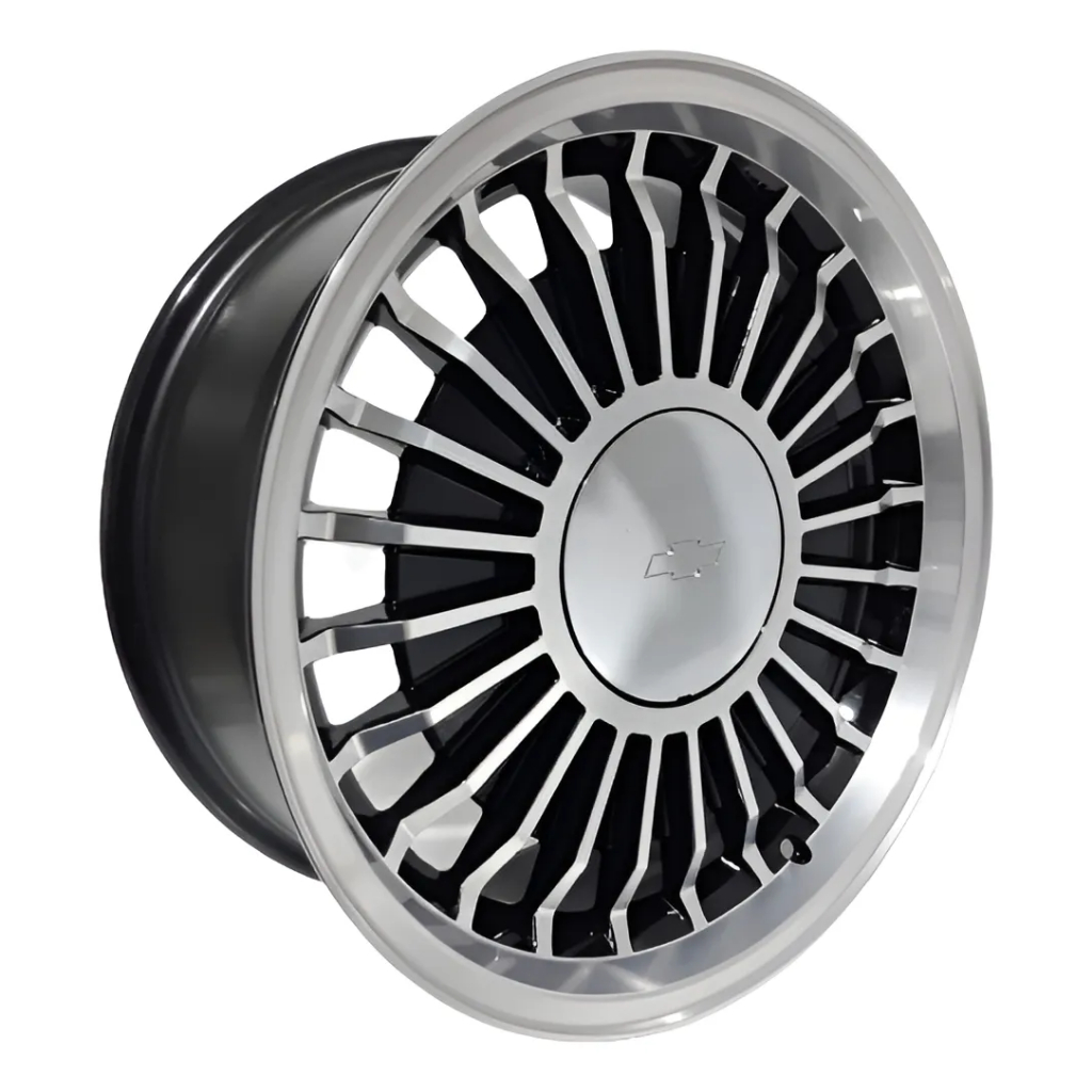 Kit 4 Rodas Aro 17 4x100 Ralinho Chevette Preta Diamantada Zunky ZK928 tala 6