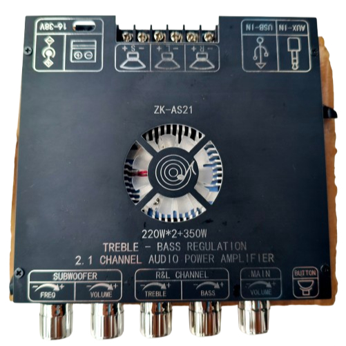 Mini amplificador de potência Klausby ZY-BA357 790 wats RMS REAIS USB bluetoth e entrada auxiliar
