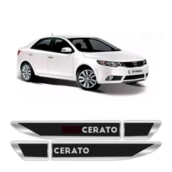 Par Emblema Lateral Cerato Todos Resinado Adesivo Paralama Porta