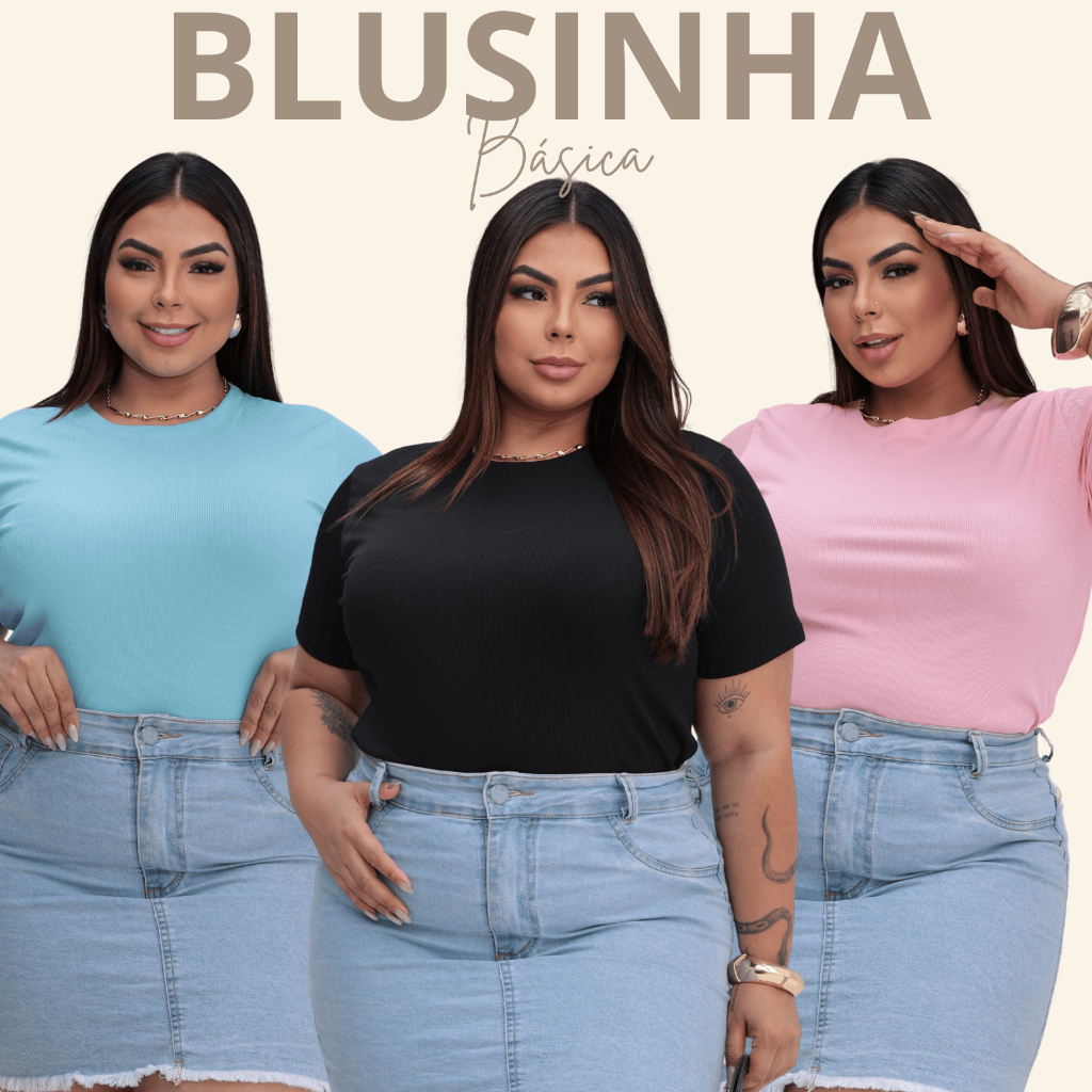 Baby Look Feminina Plus Size: Onde Comprar | BuscaProdutos