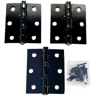 Dobradiça Duplo Rolamento Para Porta de madeira kit com 3 unidades Preto 3! x 2,5" polegadas em Oferta na Shopee