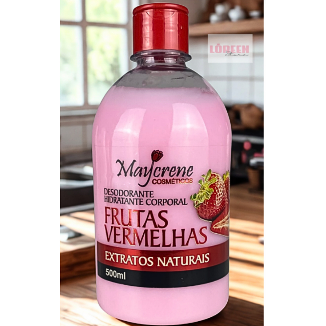 Desodorante Hidratante Corporal Frutas Vermelhas Maycrene