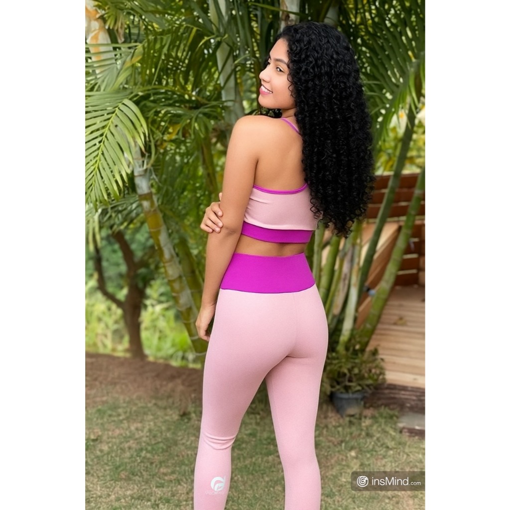 Calça Legging Fitness Duas Cores/ Academia- Modeladora, Cintura Alta, Zero Barriga, Anti Celulite, Nada Transparente