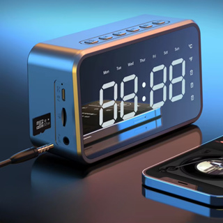 Rádio Relógio Digital Portátil com Despertador Caixa de Som e Bluetooth em Oferta na Shopee